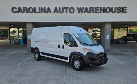 White 2025 Ram ProMaster 2500 High Roof 159wb w/Adaptive Cruise Control w/Stop & Go for sale in Concord, NC