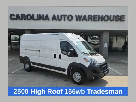 White 2025 Ram ProMaster 2500 High Roof w/Adaptive Cruise Control w/Stop & Go for sale in Concord, NC