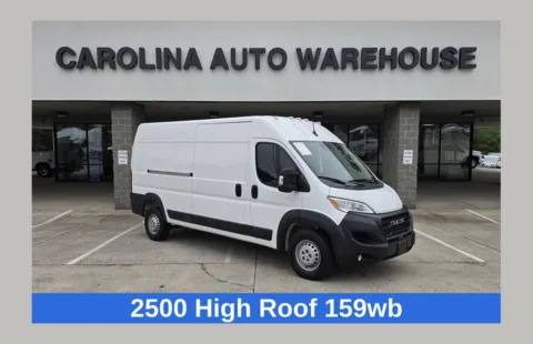 White 2025 Ram ProMaster 2500 High Roof w/Adaptive Cruise Control w/Stop & Go for sale in Concord, NC