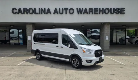 White 2022 Ford Transit-350 XLT Medium Roof 15-Passenger w/3.5L Eco-Boost V6 for sale in Concord, NC