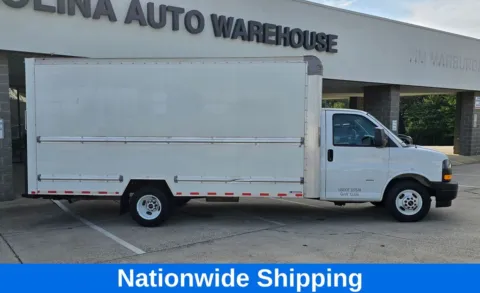 Another view of 2021 GMC Savana 3500 Work Van 16ft Box w/Roll-up Door & Pull Out Ramp for sale in Concord, NC at Carolina Auto Warehouse
