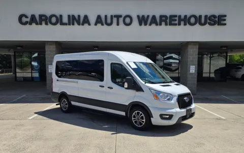 White 2022 Ford Transit-350 XLT Medium Roof 15-Passenger w/3.5L Eco-Boost V6 for sale in Concord, NC