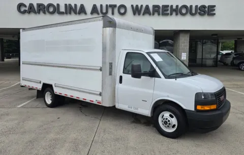 White 2021 GMC Savana 3500 Work Van 16ft Box w/Roll-Up Door for sale in Concord, NC