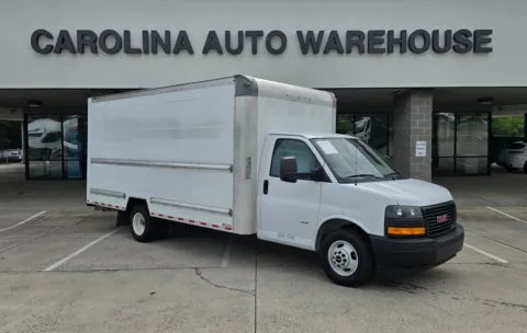 White 2021 GMC Savana 3500 Work Van 16ft Box w/Roll-Up Door for sale in Concord, NC