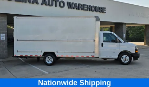 Another view of 2021 GMC Savana 3500 Work Van 16ft Box w/Roll-up Door & Pull Out Ramp for sale in Concord, NC at Carolina Auto Warehouse