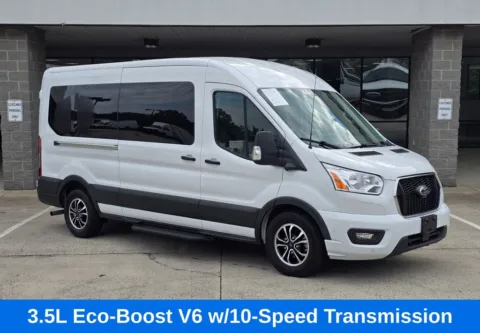 Photos of 2022 Ford Transit-350 XLT Medium Roof 15-Passenger w/3.5L Eco-Boost V6 for sale in Concord, NC at Carolina Auto Warehouse
