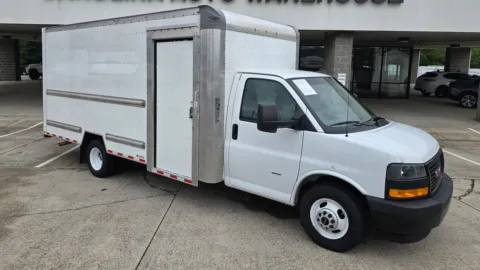 Photos of 2022 GMC Savana 3500 Work Van 16ft Box w/Roll-up Rear & Side Doors w/Shelves for sale in Concord, NC at Carolina Auto Warehouse