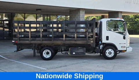 Another view of 2020 Isuzu NPR 14ft Flatbed w/Sides and 5.2L Diesel for sale in Concord, NC at Carolina Auto Warehouse