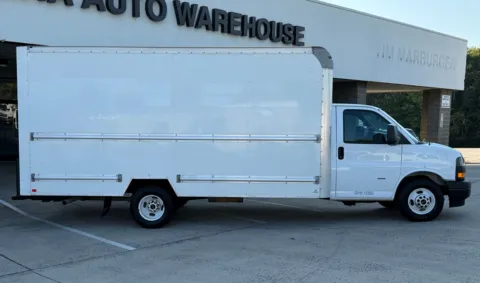 Another view of 2021 GMC Savana 3500 Work Van 16ft Box w/Roll-up Door & Pull Out Ramp for sale in Concord, NC at Carolina Auto Warehouse