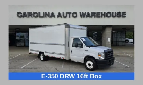 White 2021 Ford E-350SD 16ft Box w/Roll-up Door and Pull Out Ramp for sale in Concord, NC