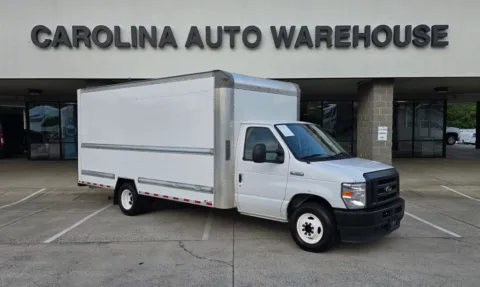 White 2021 Ford E-350SD 16ft Box w/Roll-up Door and Pull Out Ramp for sale in Concord, NC