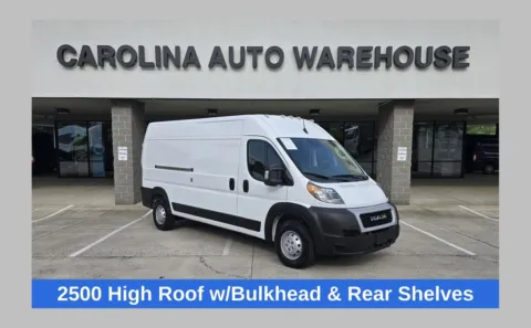 White 2022 Ram ProMaster 2500 High Roof 159WB w/Bulkhead and Shelves for sale in Concord, NC