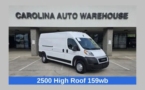 White 2022 Ram ProMaster 2500 High Roof 159WB w/Bulkhead and Shelves for sale in Concord, NC