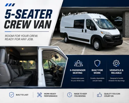 White 2023 Ram ProMaster 3500 High Roof 159WB EXT 5-Seater Crew Van for sale in Concord, NC