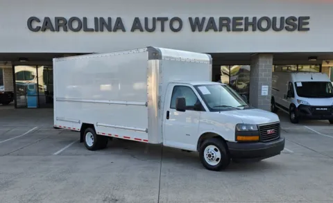 White 2021 GMC Savana 3500 Work Van DRW 16ft Box w/Roll-up Door and Pull out Ramp for sale in Concord, NC