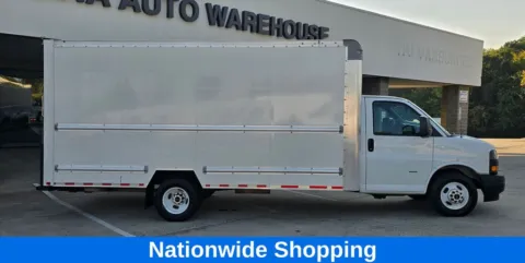 Another view of 2021 GMC Savana 3500 Work Van DRW 16ft Box w/Roll-up Door and Pull out Ramp for sale in Concord, NC at Carolina Auto Warehouse