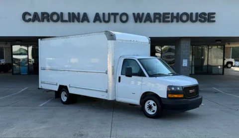 White 2021 GMC Savana 3500 Work Van DRW 16ft Box w/Roll-up door and Pull Out Ramp for sale in Concord, NC