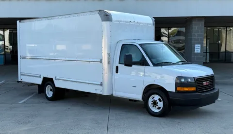 Photos of 2021 GMC Savana 3500 Work Van DRW 16ft Box w/Roll-up door and Pull Out Ramp for sale in Concord, NC at Carolina Auto Warehouse