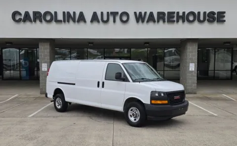 White 2023 GMC Savana 2500 Work Van EXT W/Convenience Package and Park Assist for sale in Concord, NC