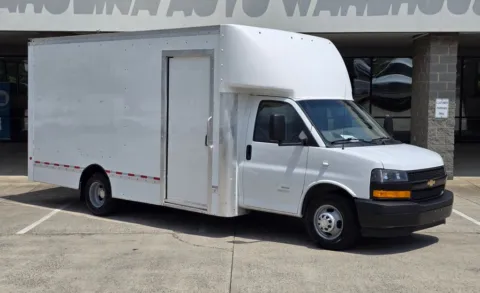 Photos of 2023 Chevrolet Express Cutaway 4500 Series Cutaway 16ft Box w/Shelves and Roll-up Door for sale in Concord, NC at Carolina Auto Warehouse