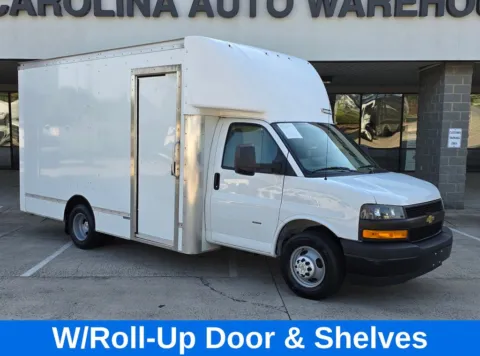 Photos of 2021 Chevrolet Express 3500 Cutaway 14ft Box w/Shelves and Roll-up Door for sale in Concord, NC at Carolina Auto Warehouse