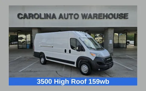 White 2023 Ram ProMaster 3500 High Roof Premium Convenience & Safety Group for sale in Concord, NC