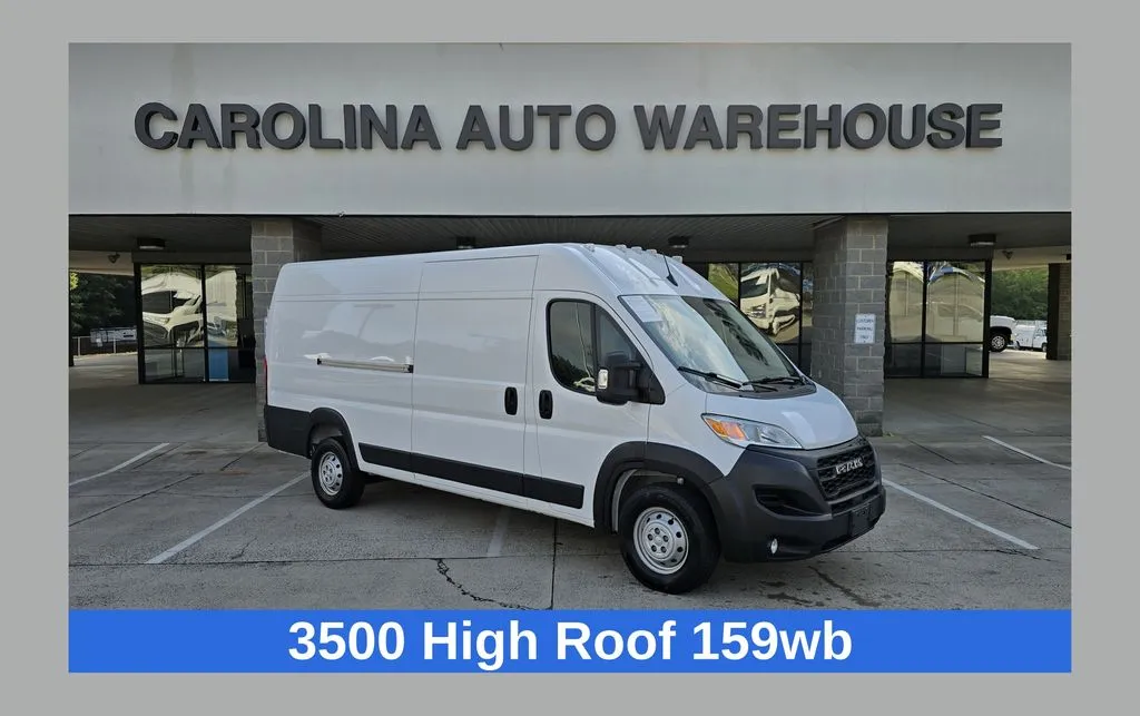 White 2023 Ram ProMaster 3500 High Roof Premium Convenience & Safety Group for sale in Concord, NC