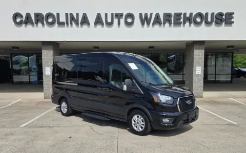 Black 2024 Ford Transit-350 XLT 15-Passenger w/Navigation and Blind Spot for sale in Concord, NC