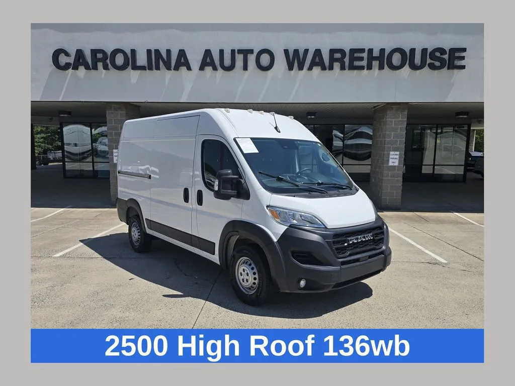 White 2024 Ram ProMaster 2500 High Roof w/Adaptive Cruise Control w/Stop & Go for sale in Concord, NC