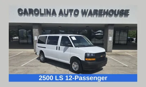 White 2024 Chevrolet Express 2500 LS 12-Passenger w/Blind Spot and Rear Park Assist for sale in Concord, NC