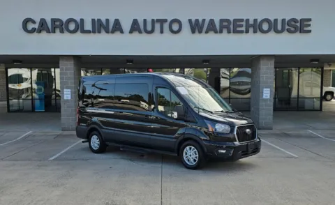 Black 2025 Ford Transit-350 XLT 15-Passenger w/Navigation and Blind Spot for sale in Concord, NC