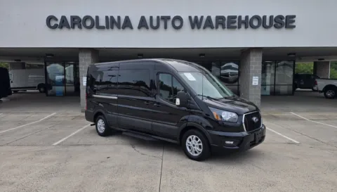 Black 2025 Ford Transit-350 XLT 15-Passenger w/HD Tow Package and Blind Spot for sale in Concord, NC