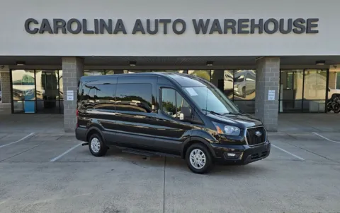 Black 2025 Ford Transit-350 XLT 15-Passenger w/Navigation and Blind Spot for sale in Concord, NC