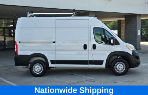 Another view of 2024 Ram ProMaster 2500 High Roof 136WB w/Shelves, Bulkhead, and Ladder Rack for sale in Concord, NC at Carolina Auto Warehouse