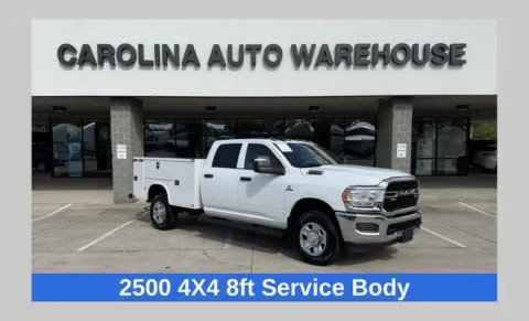 White 2024 Ram 2500 Tradesman 4x4 6.6L Cummins Turbo Diesel w/8ft Service Body for sale in Concord, NC