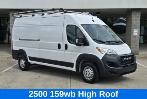 Photos of 2024 Ram ProMaster 2500 High Roof w/Shelves, Bulkhead, Power Inverter, Ladder Rack for sale in Concord, NC at Carolina Auto Warehouse