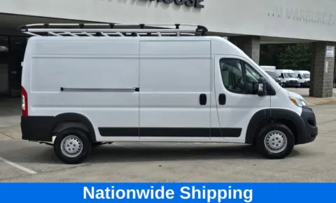Another view of 2024 Ram ProMaster 2500 High Roof w/Shelves, Bulkhead, Power Inverter, Ladder Rack for sale in Concord, NC at Carolina Auto Warehouse