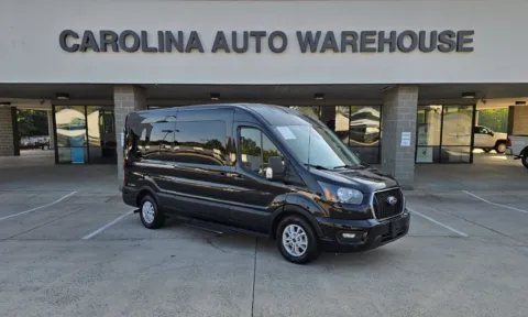 Black 2024 Ford Transit-350 XLT 15-Passenger w/Navigation and Blind Spot for sale in Concord, NC