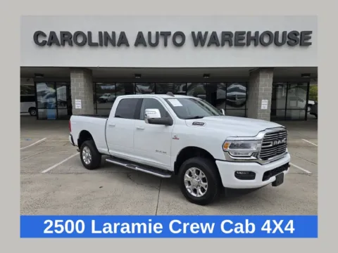 White 2024 Ram 2500 Laramie 4X4 6.7L I6 Cummins Turbo-Diesel for sale in Concord, NC