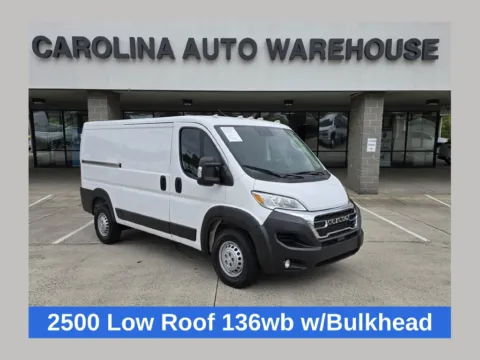 White 2025 Ram ProMaster 2500 Low Roof 136wb w/Adaptive Cruise Control w/Stop & for sale in Concord, NC