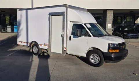Photos of 2022 Chevrolet Express 3500 Work Van 14ft Box SRW w/Roll-up door and Shelves for sale in Concord, NC at Carolina Auto Warehouse