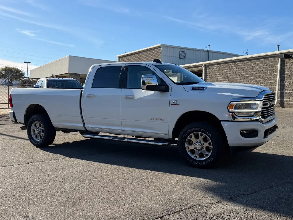 White 2024 Ram 2500 Laramie 4X4 Crew Cab Long Bed 6.7l Cummins Diesel for sale in Concord, NC