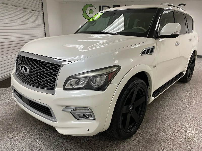 White 2015 INFINITI QX80 4d SUV RWD for sale in Mesa, AZ