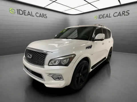 White 2015 INFINITI QX80 4d SUV RWD for sale in Mesa, AZ