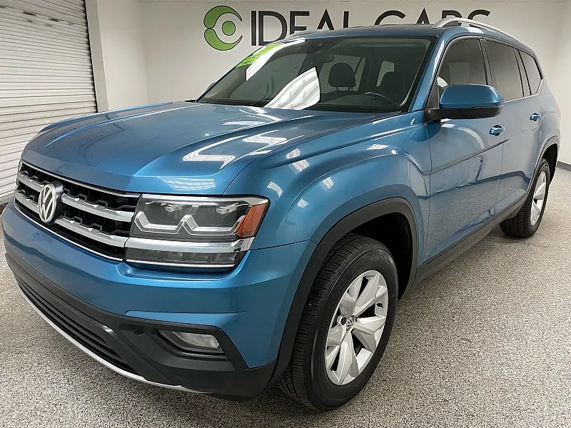 Blue 2019 Volkswagen Atlas 3.6L V6 SE w/Technology for sale in Mesa, AZ
