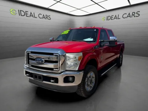 Red 2012 Ford Super Duty F-250 4WD Lariat for sale in Mesa, AZ