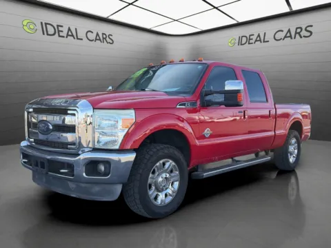 Red 2012 Ford Super Duty F-250 4WD Lariat for sale in Mesa, AZ