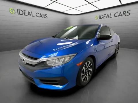 Blue 2017 Honda Civic Coupe 2d LX CVT for sale in Mesa, AZ