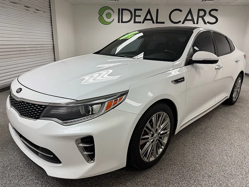 White 2016 Kia Optima SXL Turbo for sale in Mesa, AZ