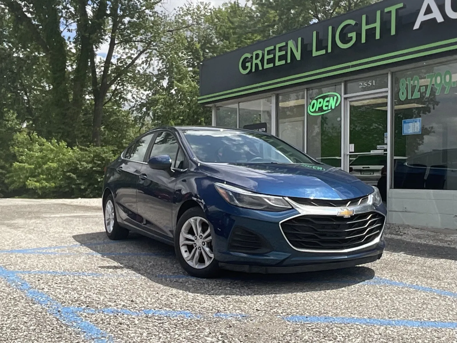 Blue 2019 Chevrolet Cruze LT for sale in Columbus, IN